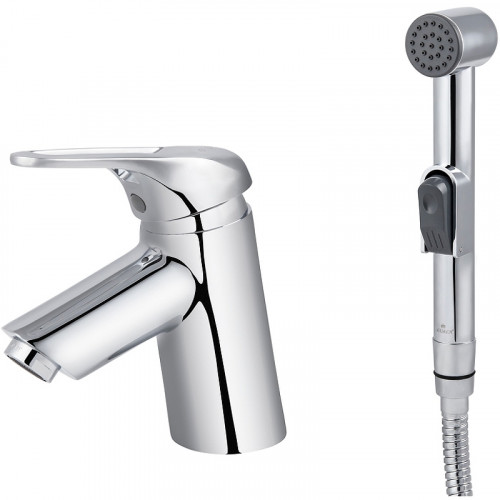 Смеситель для раковины Kaiser Douglas 12088 с гигиеническим душем Хром латунь