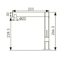 Смеситель для кухни Kaiser Vico 30044-5 Серебро латунь