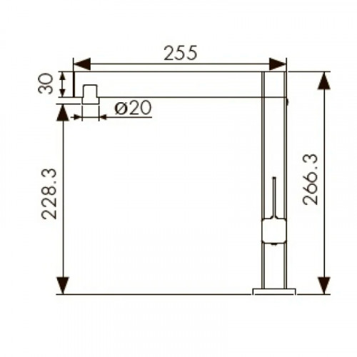 Смеситель для кухни Kaiser Vico 30044-5 Серебро латунь