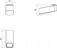Крючок Ravak 10° X07P353 Хром
