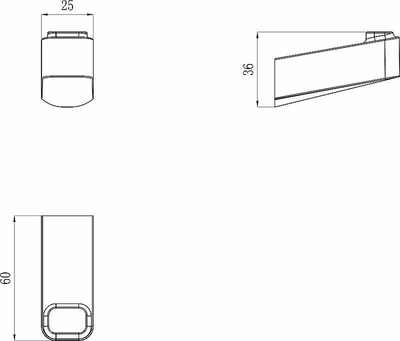 Крючок Ravak 10° X07P353 Хром