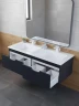 Тумба под раковину Uperwood Modul 120 TModul120B подвесная цвет Черный матовый