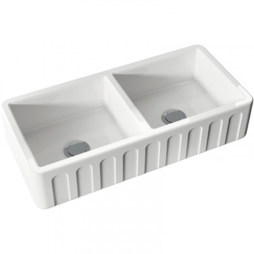 Кухонная мойка Kerasan Hannah Surrey 100 545101 Белая керамика встраиваемый