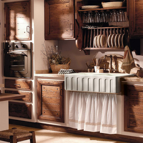 Кухонная мойка Kerasan Hannah Surrey 100 545101 Белая керамика встраиваемый