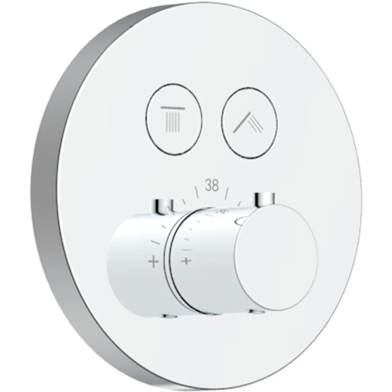 Душевая система AQUAme AQM8401CR с термостатом Хром латунь встраиваемый