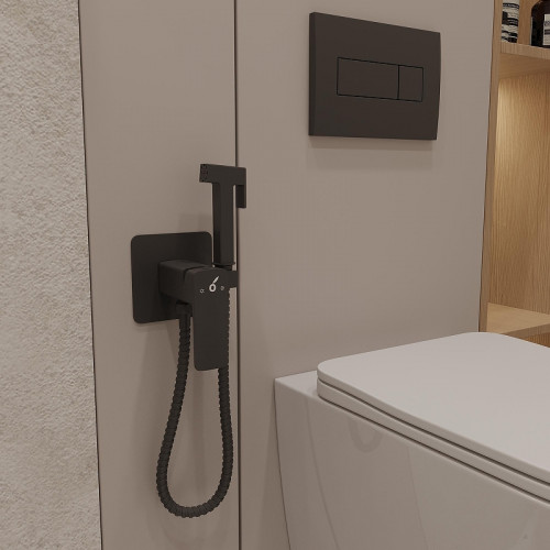 Гигиенический душ со смесителем Oliveeka D OL-829003-MB цвет Черный матовый