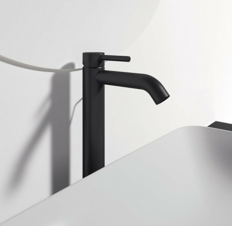 Смеситель для раковины Ideal Standard Ceraline BC194XG Черный шелк латунь на столешницу
