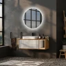 Зеркало Abber Mond 77 AG6202SL-0.77 с подсветкой с сенсорным выключателем и диммером стекло