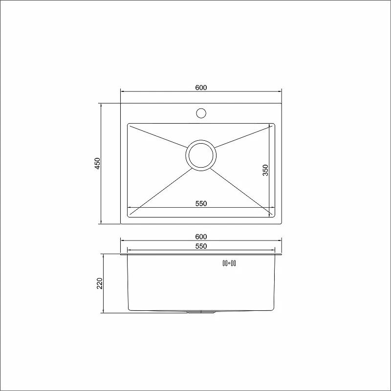 Кухонная мойка Mixline Pro 60 547235 цвет Сатин