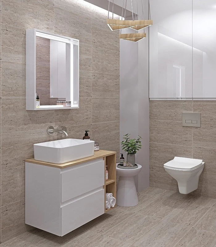 Полка Cersanit Moduo 20 SB-MD-MOD20-SZ Дуб МДФ / ЛДСП