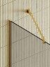 Душевая перегородка Maybah Glass MGD-710-3у 1090x1950 в узком профиле Золото стекло бронзовое матовое