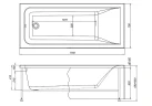 Акриловая ванна Aquanet Aura 170х75 362715 цвет Белый