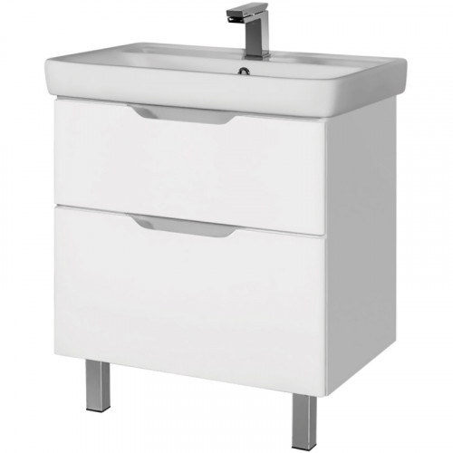 Тумба под раковину Dreja Q Plus 80 99.0006 Белый глянец МДФ / ЛДСП