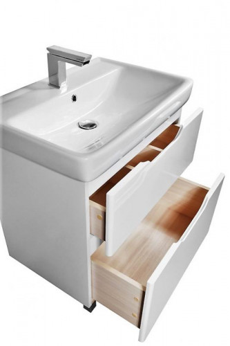 Тумба под раковину Dreja Q Plus 80 99.0006 Белый глянец МДФ / ЛДСП