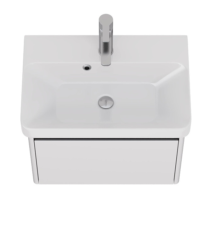 Тумба под раковину Dreja Luxury 55 99.2009 подвесная цвет Белый матовый