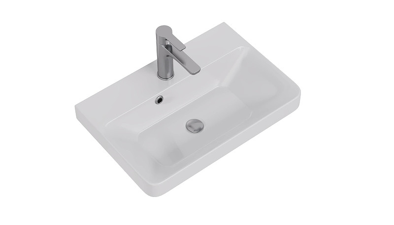 Тумба под раковину Dreja Luxury 55 99.2009 подвесная цвет Белый матовый