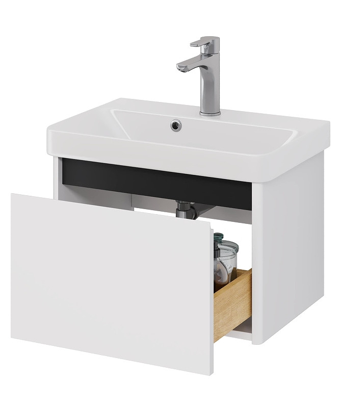 Тумба под раковину Dreja Luxury 55 99.2009 подвесная цвет Белый матовый