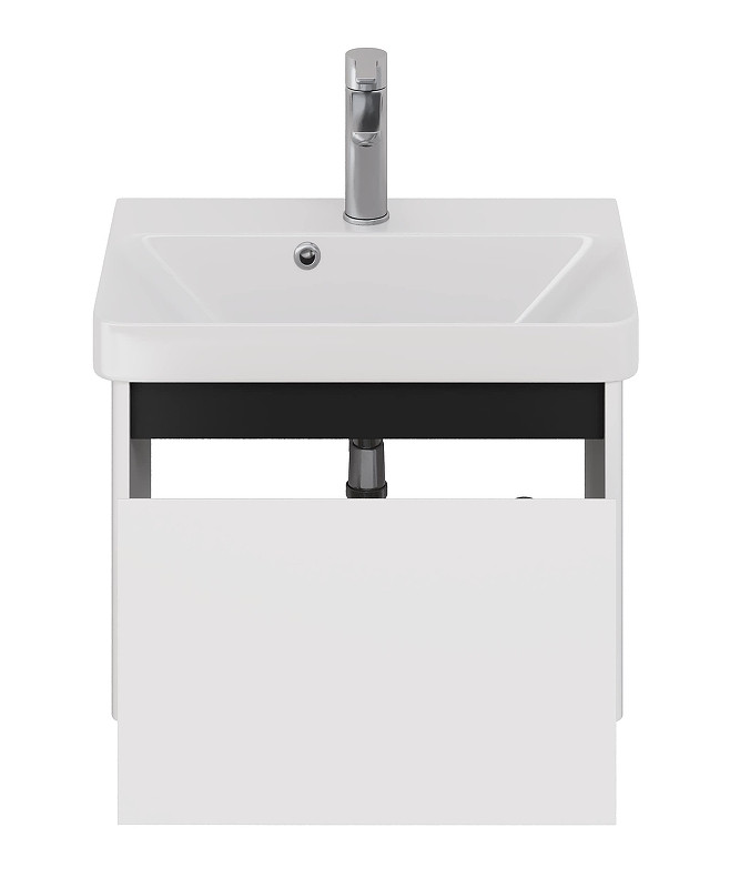 Тумба под раковину Dreja Luxury 55 99.2009 подвесная цвет Белый матовый