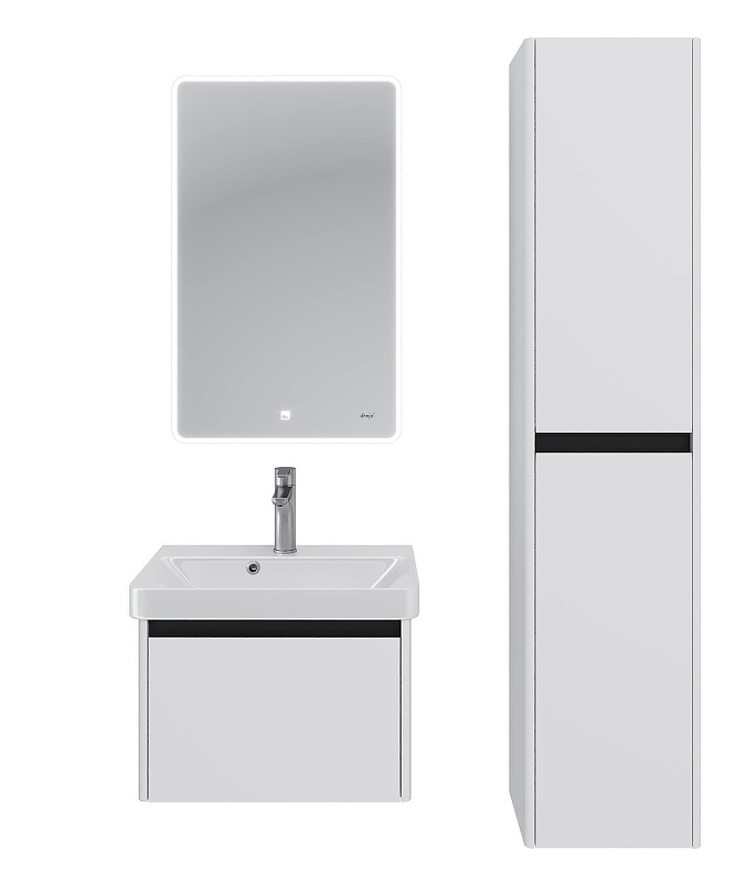 Тумба под раковину Dreja Luxury 55 99.2009 подвесная цвет Белый матовый