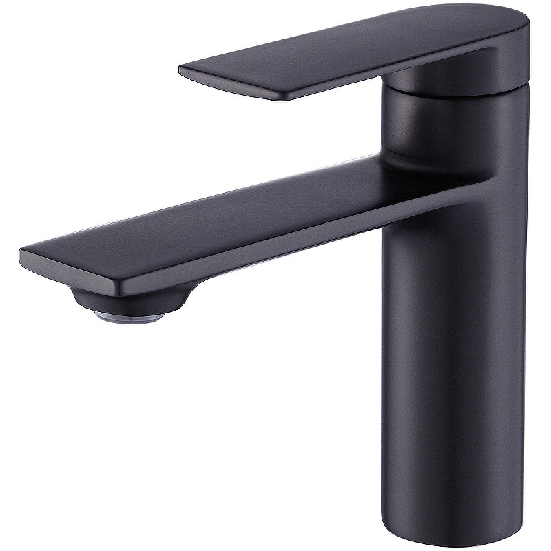 Смеситель для раковины Orange Berni M09-021b Черный матовый латунь