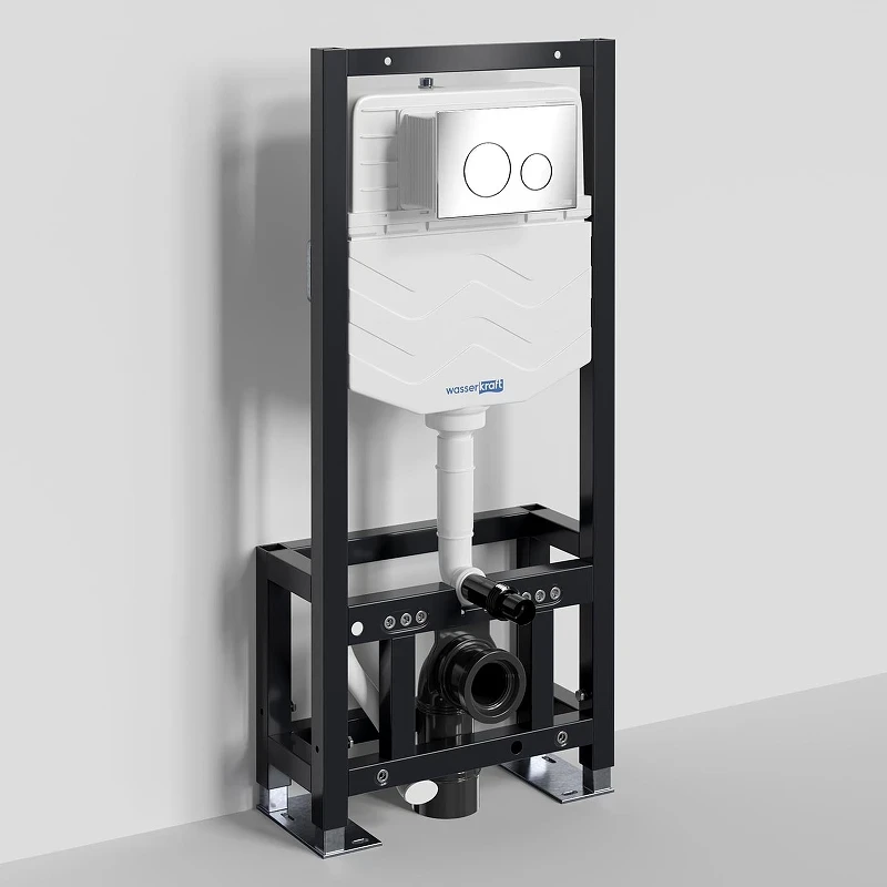 Инсталляция WasserKRAFT Dill 61TLT.010.ME.CH02 для унитаза с клавишей смыва Хром