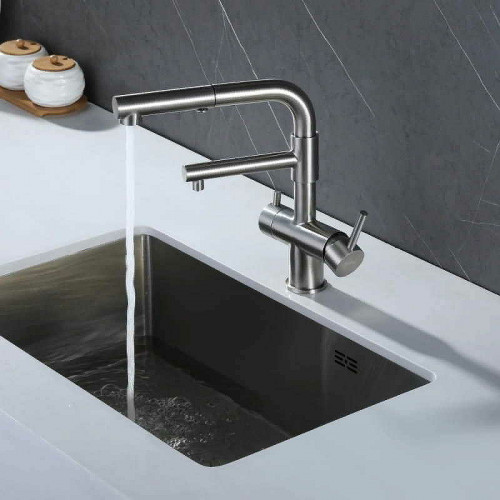 Смеситель для кухни ZorG Inox SZR-3216 Нержавеющая сталь нержавеющая сталь