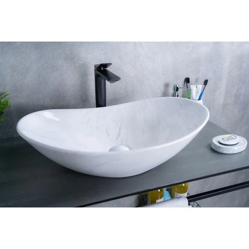 Раковина-чаша Gid Lago Ws9811 61 54468 цвет Под камень глянцевый