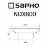 Мыльница Sapho X-Round NDX800 цвет Белый