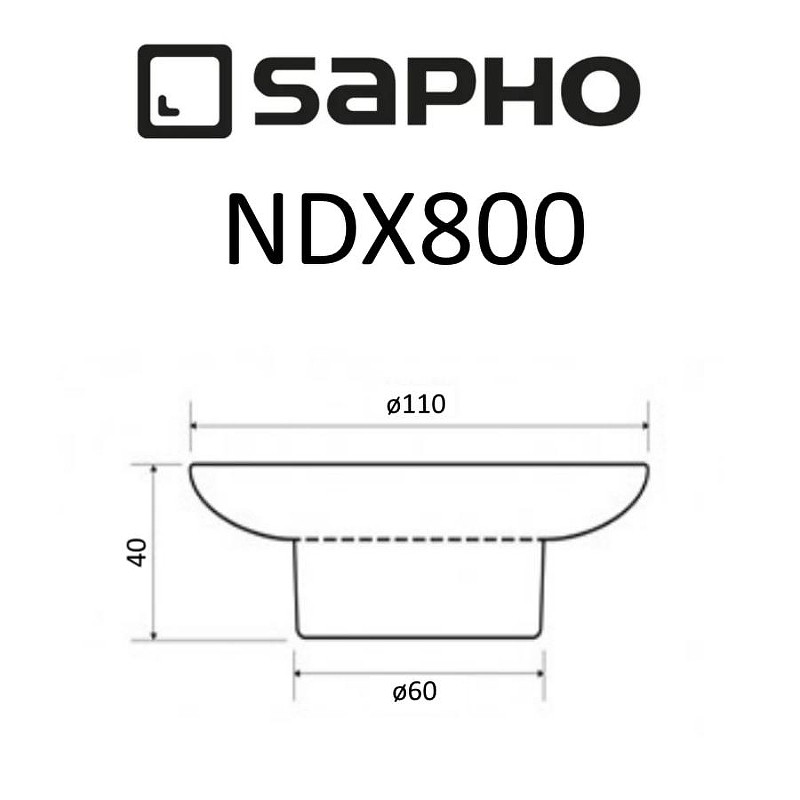 Мыльница Sapho X-Round NDX800 цвет Белый