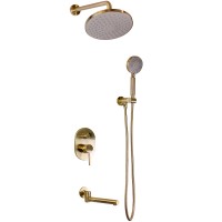 Душевая система Bronze de Luxe Scandi 14582BR Бронза латунь встраиваемый