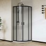 Душевой уголок Vincea City 90x90 VSQ-5CT900CLB профиль Черный матовый стекло прозрачное