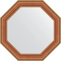 Зеркало Evoform Octagon 52х52 BY 3712 в багетной раме - Бронзовые бусы на дереве 60 мм