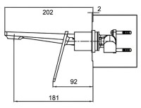 Смеситель для раковины Frap F1057-22 Черный матовый Хром латунь встраиваемый