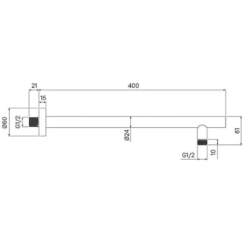 Кронштейн для верхнего душа Iddis Optima Home OPH40CRi61 Хром