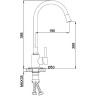 Смеситель для кухни Frap F40994-8 Белый нержавеющая сталь