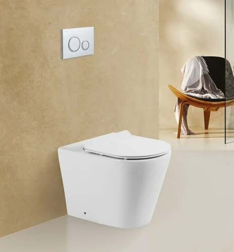 Унитаз BelBagno Flay-R BB1003CBR приставной без сиденья фаянс приставной