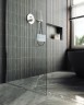 Душевая перегородка Maybah Glass MGD-689-5ш 890x1950 в широком профиле Хром матовый стекло прозрачное