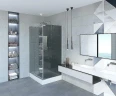 Душевой уголок Erlit Comfort 120х90 ER10112H-C4 профиль Хром стекло тонированное