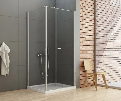 Душевой уголок New Trendy New Soleo Chrome 110х120 K-0638 профиль Хром стекло прозрачное