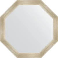 Зеркало Evoform Octagon 70х70 BY 3705 в багетной раме - Травленое серебро 59