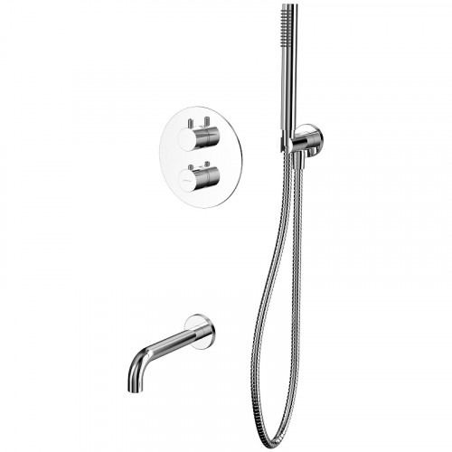 Смеситель для ванны Whitecross Y chrome YSET10CR с термостатом