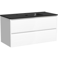 Тумба под раковину Sancos Libra 100 LB100W подвесная Белый глянец МДФ / ЛДСП