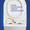 Комплект унитаза Cersanit City Smart CO DPL EO Slim с сиденьем Микролифт и инсталляцией Link Pro 68306 с клавишей смыва Хром глянцевый фарфор подвесной