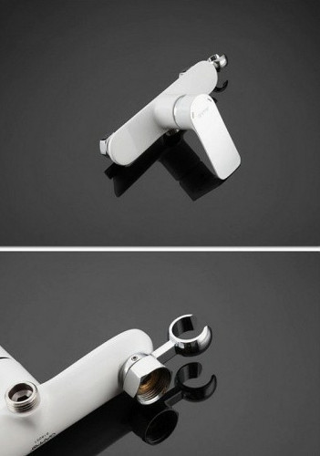 Гигиенический душ со смесителем Gappo G48 G2048-8 Белый Хром латунь на стену