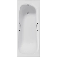 Чугунная ванна Delice Continental 140x70 DLR230619R с отверстиями под ручки без антискользящего покрытия