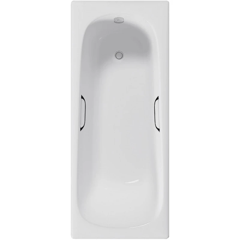Чугунная ванна Delice Continental 140x70 DLR230619R с отверстиями под ручки без антискользящего покрытия