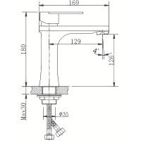 Смеситель для раковины Haiba HB10807 Нержавеющая сталь нержавеющая сталь