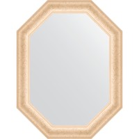 Зеркало Evoform Octagon 65x85 BY 7143 в багетной раме - Старый гипс 82 мм стекло