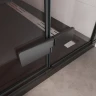 Душевая дверь Cezares Liner 90 L LINER-B-12-90-C-NERO-L профиль Черный матовый стекло прозрачное