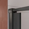 Душевая дверь Cezares Liner 90 L LINER-B-12-90-C-NERO-L профиль Черный матовый стекло прозрачное